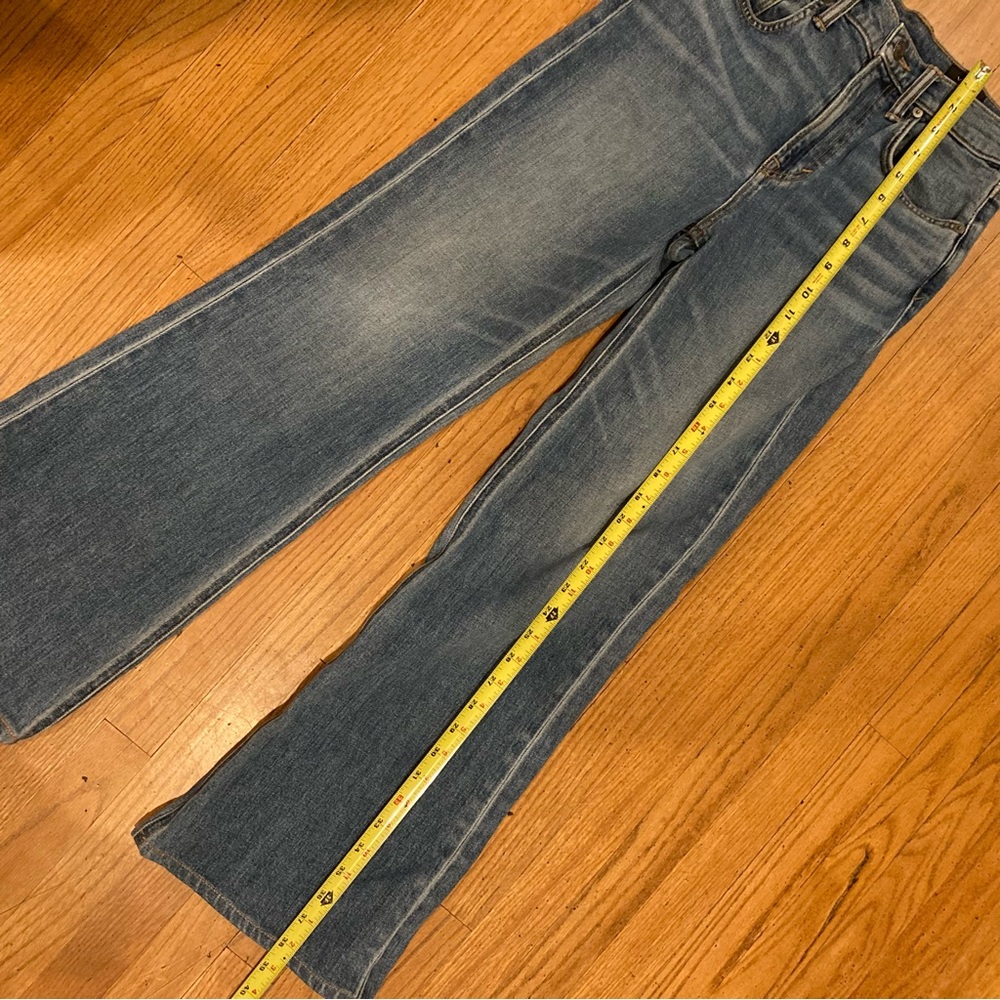 Vince Blue High-Rise Wide Leg Jeans - Picture 9 of 13